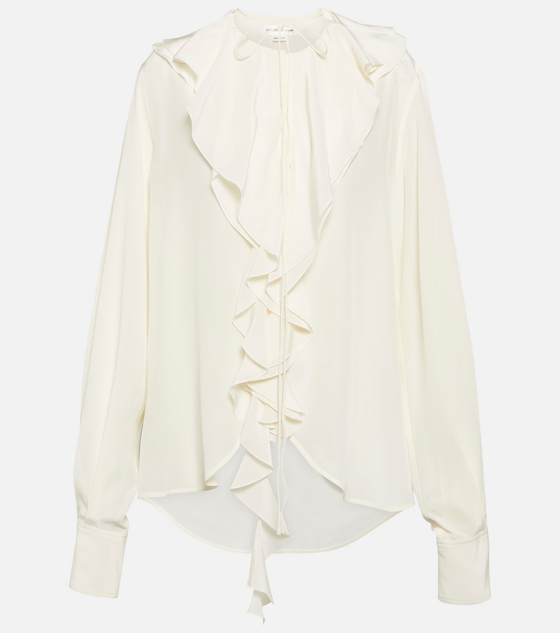 Blusa in seta con volant | Victoria Beckham