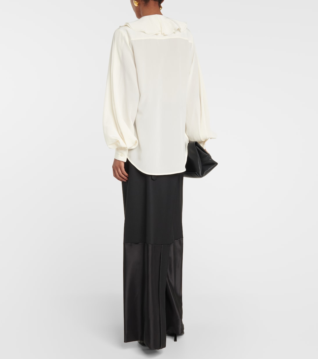 Blusa in seta con volant | Victoria Beckham
