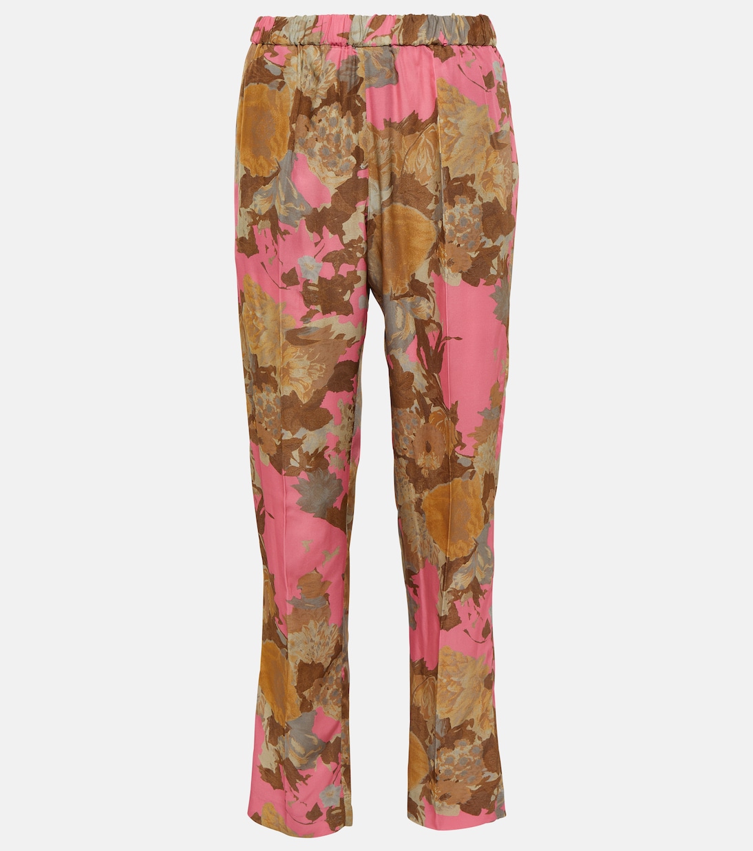 Pantaloni slim a vita media con stampa | Dries Van Noten