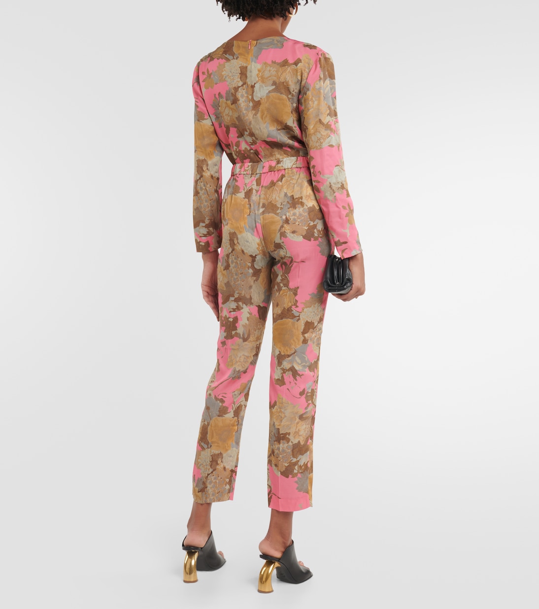 Pantaloni slim a vita media con stampa | Dries Van Noten
