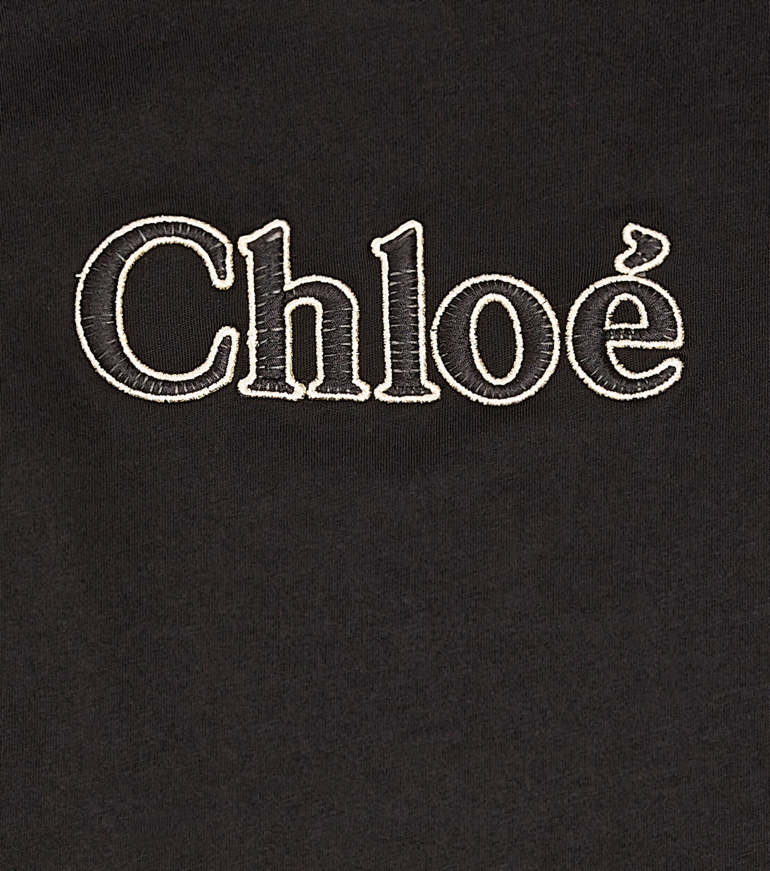Top in jersey di cotone con logo | Chloé Kids