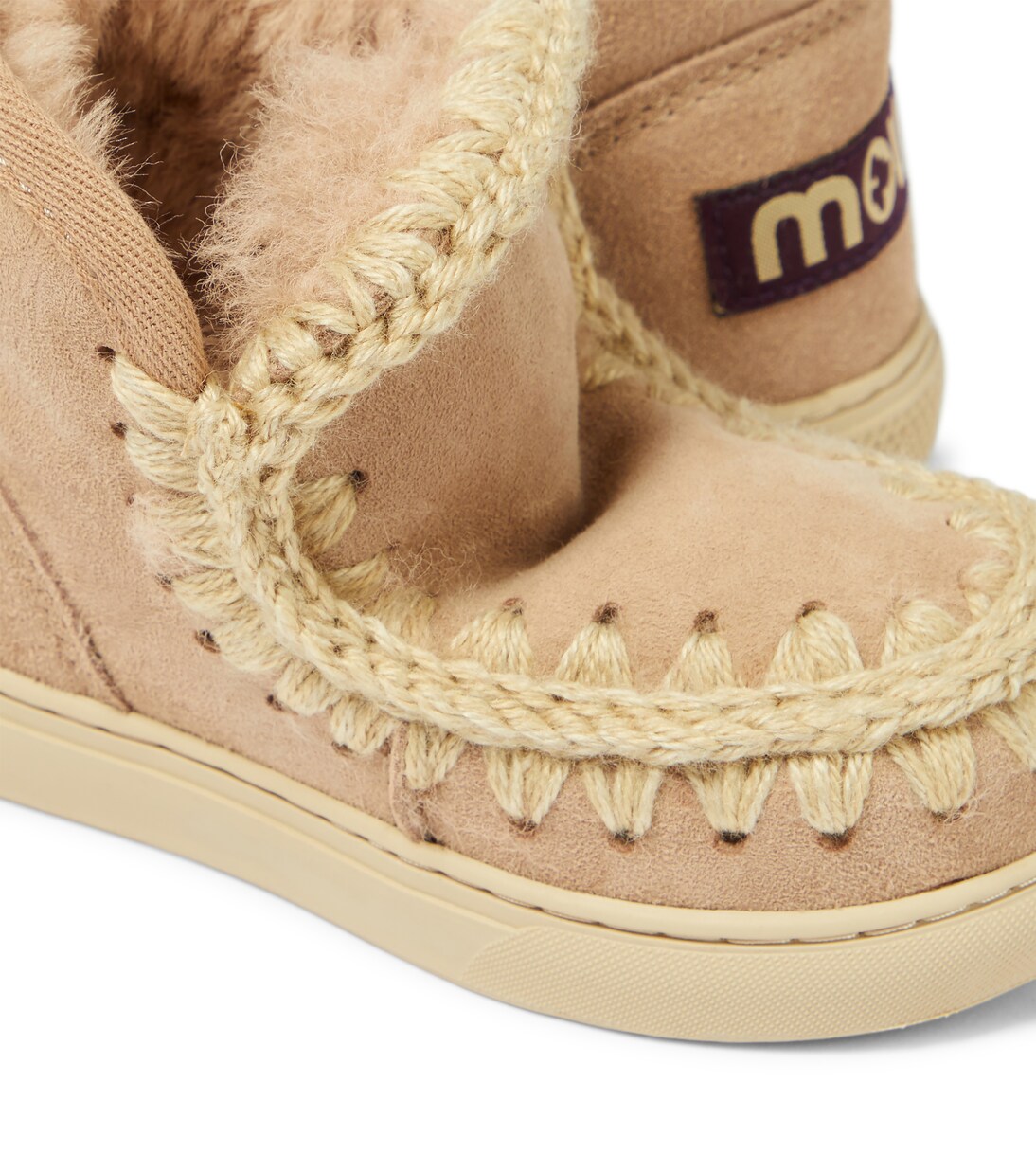Sneakers in suede e shearling | Mou Kids