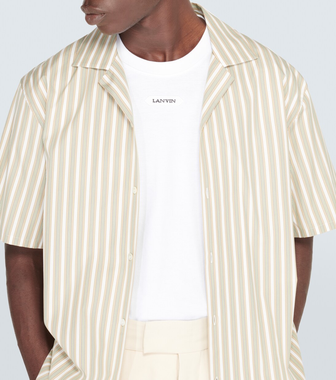 Camicia bowling in cotone a righe | Lanvin