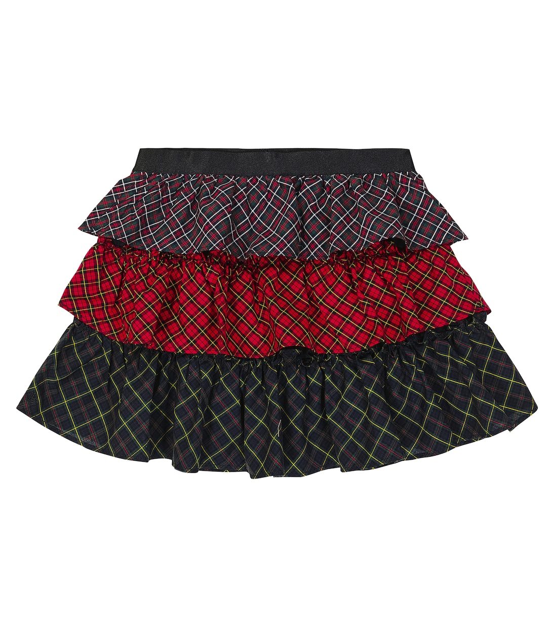 Gonna a balze in popeline di cotone tartan | Polo Ralph Lauren Kids
