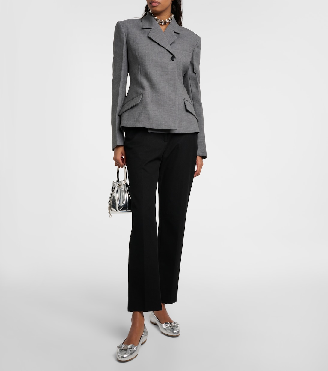 Ballerinas Vara aus Metallic-Leder | Ferragamo