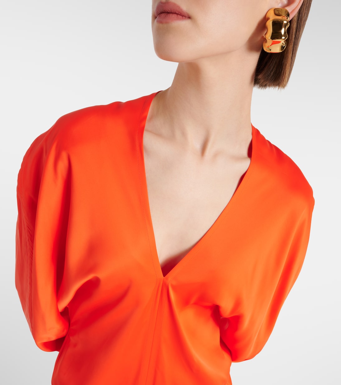 Abito lungo in raso | Ferragamo