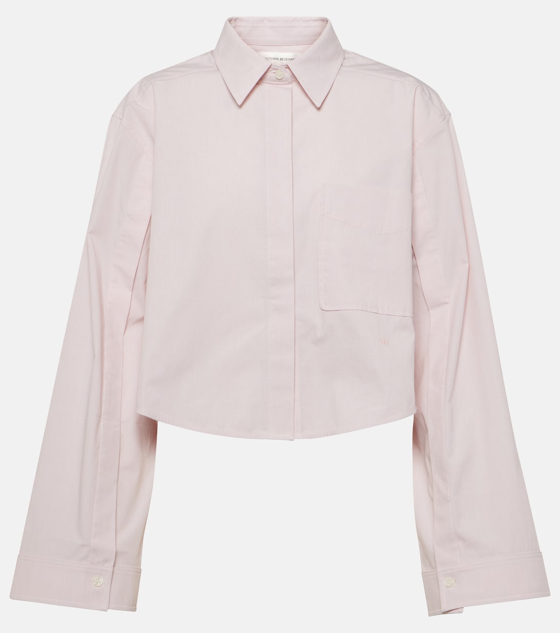 Cropped-Hemd aus einem Baumwollgemisch | Victoria Beckham