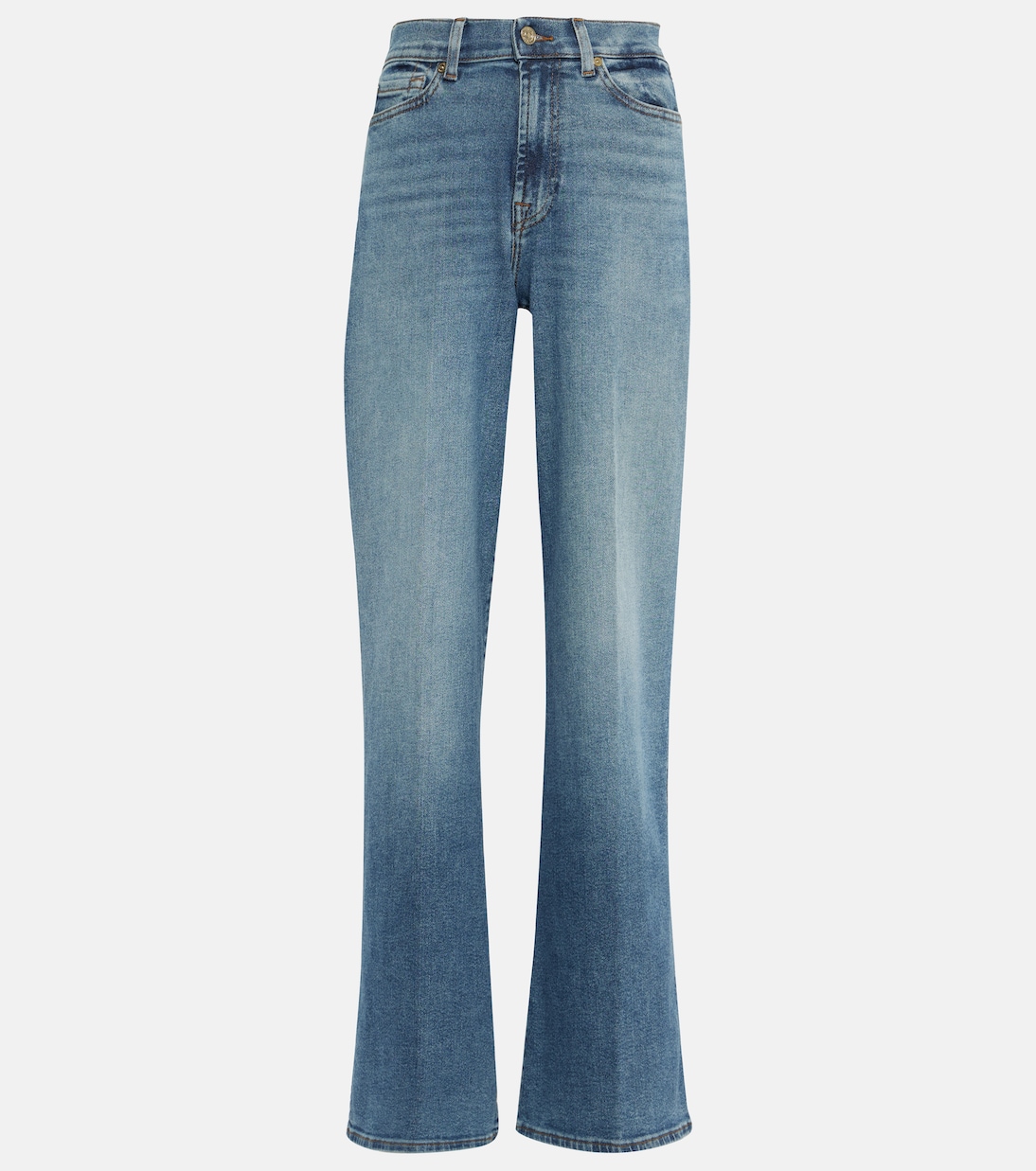 Lotta Luxe Vintage high-rise wide-leg jeans | 7 For All Mankind