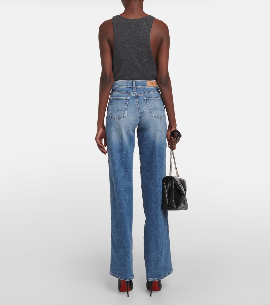 Lotta Luxe Vintage high-rise wide-leg jeans | 7 For All Mankind