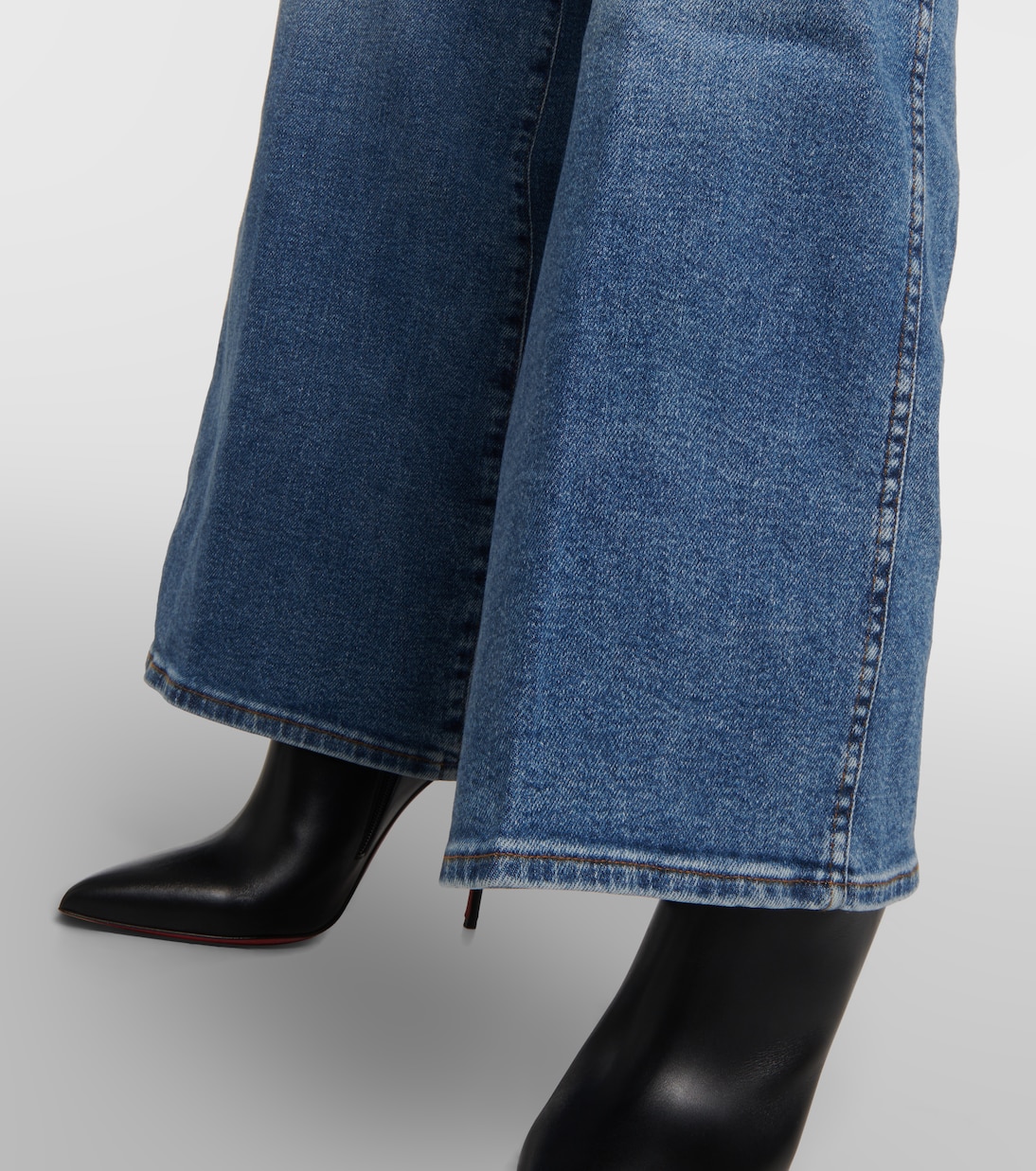 Lotta Luxe Vintage high-rise wide-leg jeans | 7 For All Mankind