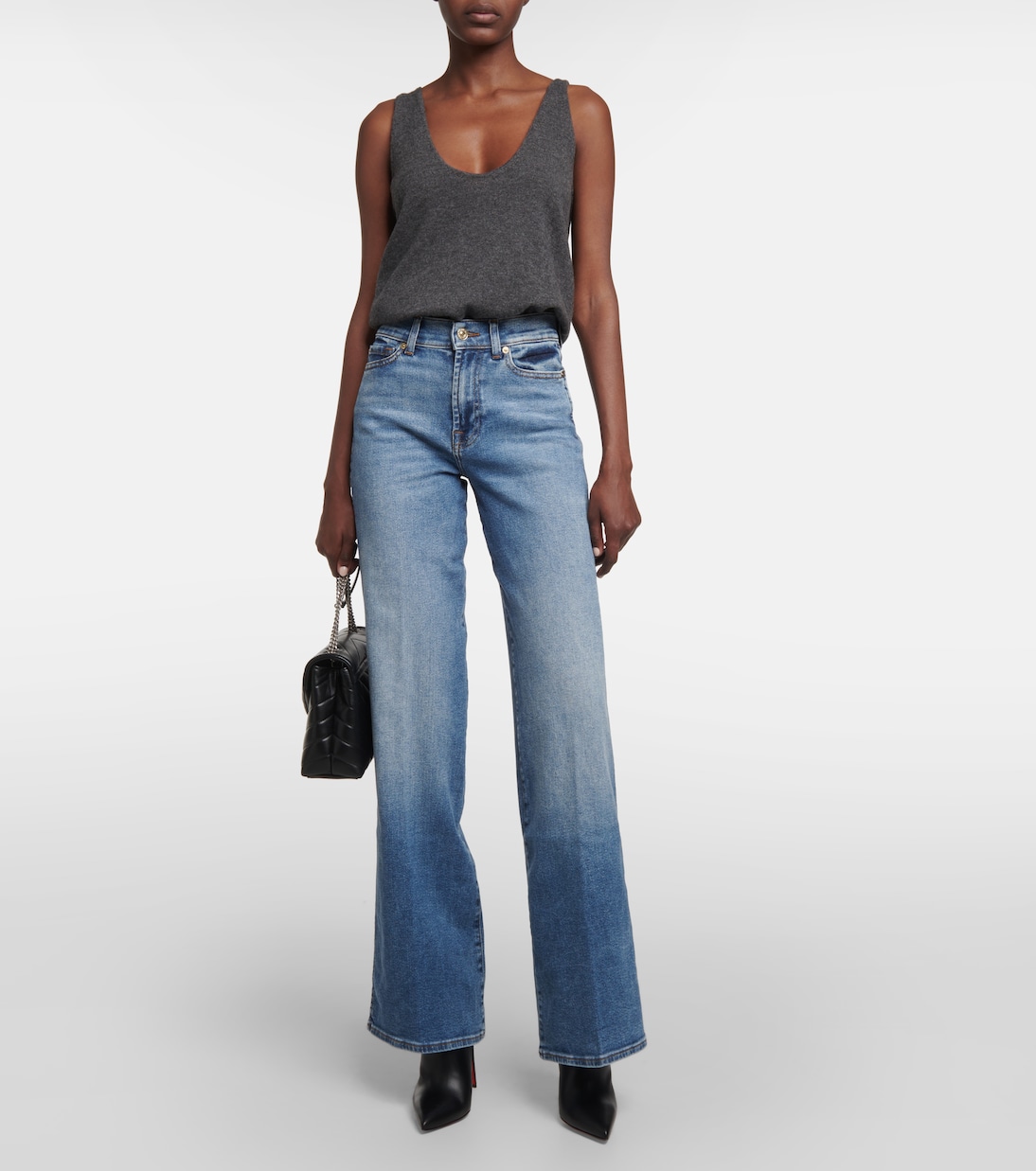 Lotta Luxe Vintage high-rise wide-leg jeans | 7 For All Mankind