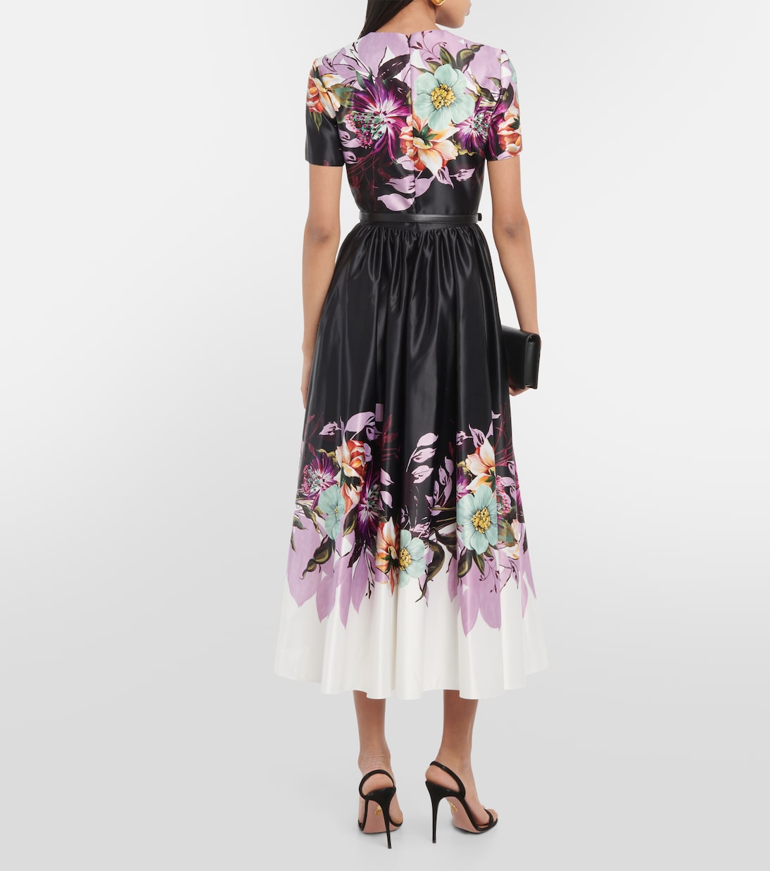 Vestido midi floral | Elie Saab