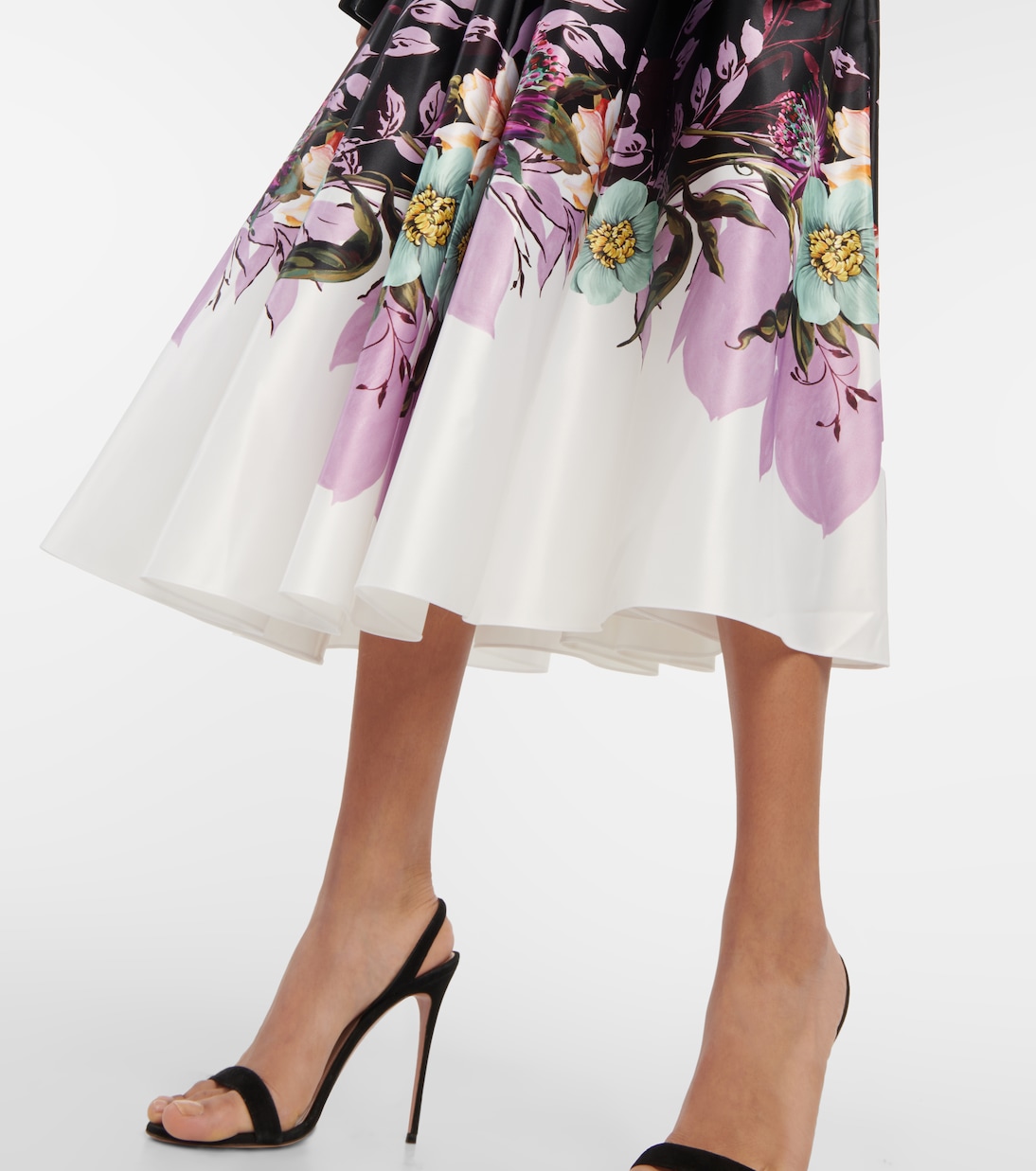 Vestido midi floral | Elie Saab