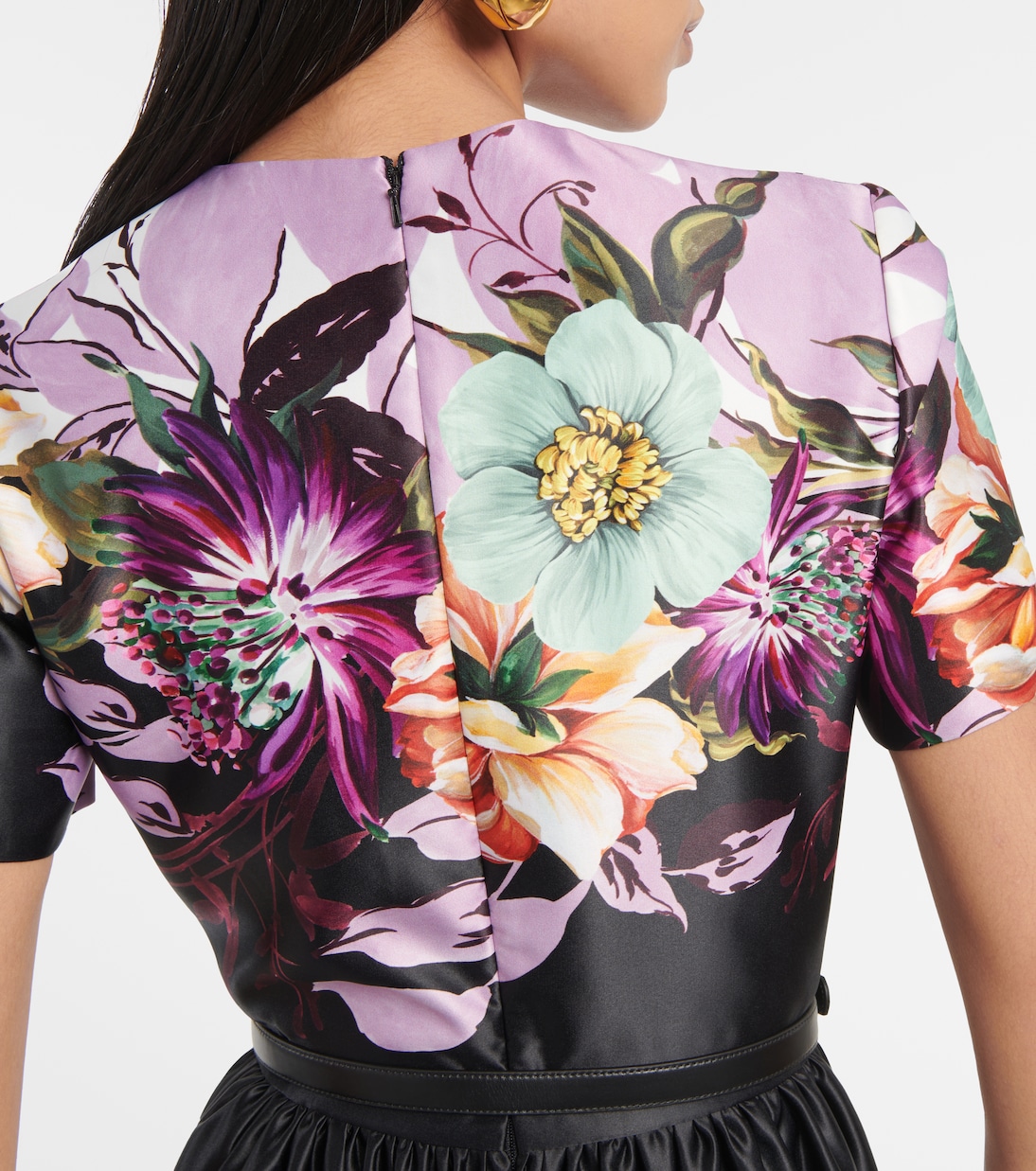 Vestido midi floral | Elie Saab