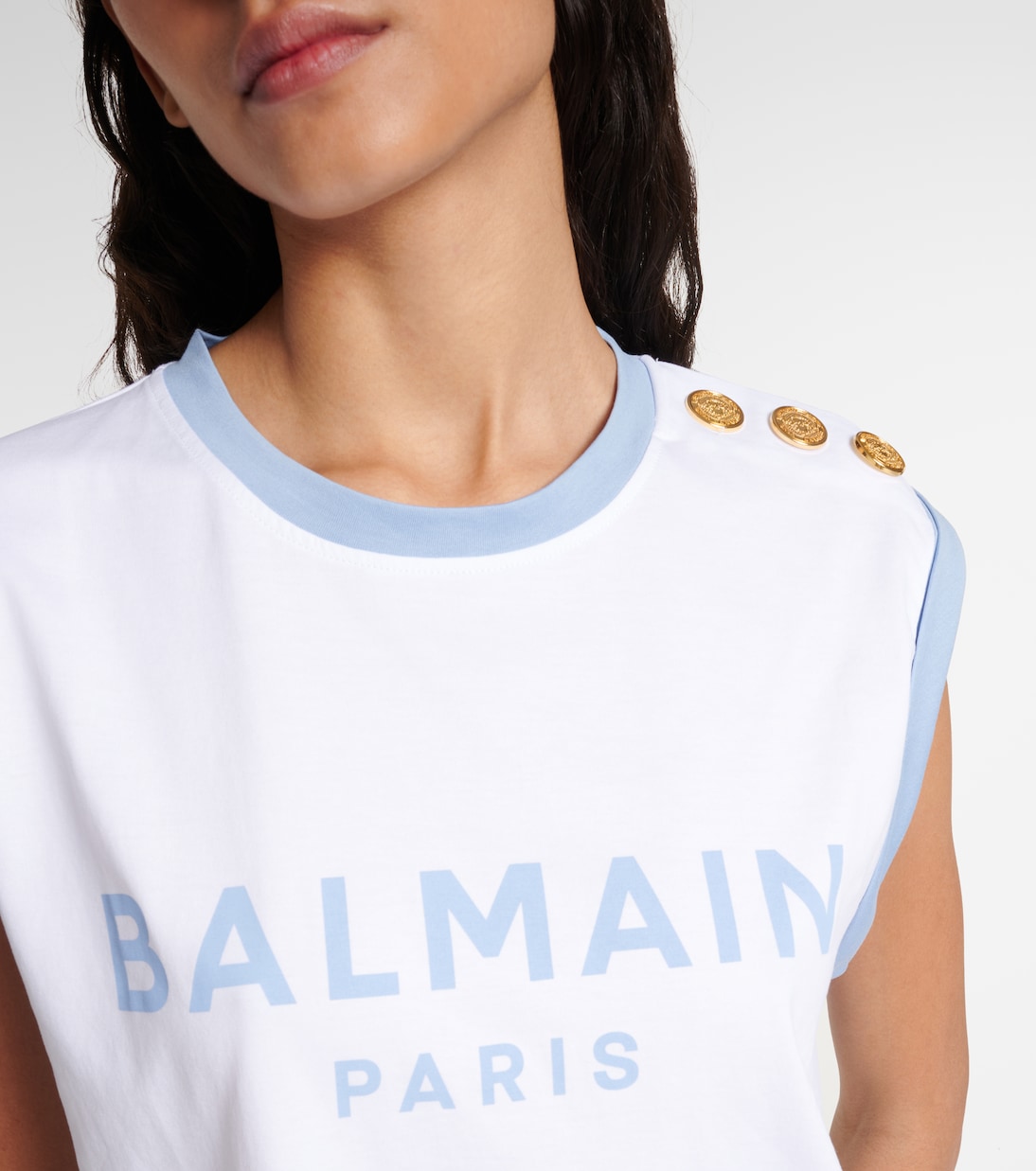 Top aus Baumwoll-Jersey | Balmain