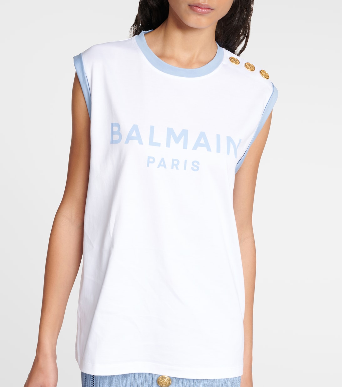 Top aus Baumwoll-Jersey | Balmain