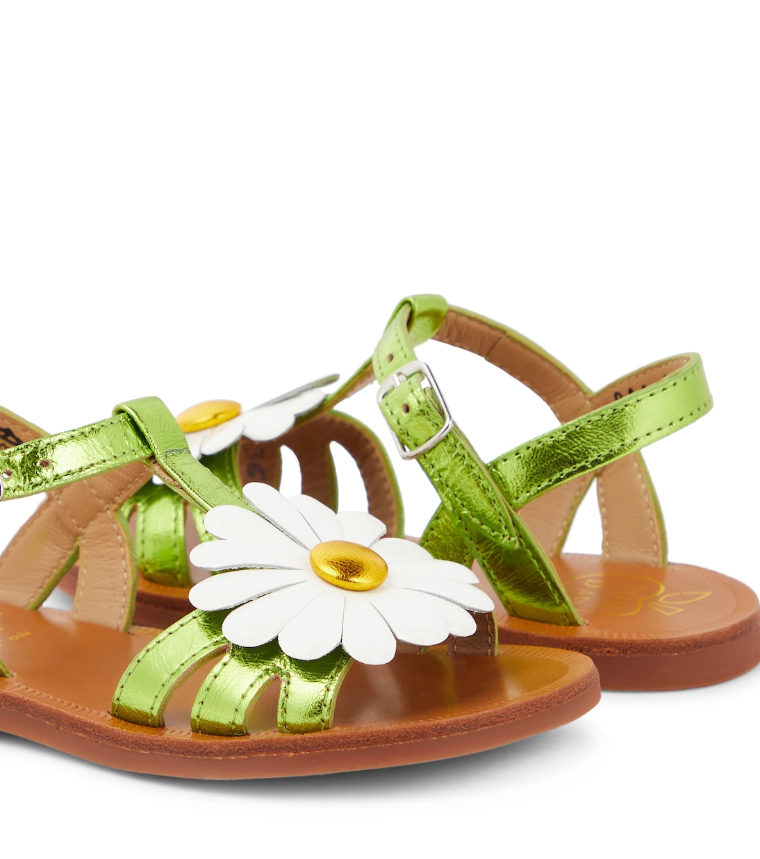 Sandali Plagette Big Flo in pelle | Pom d'Api