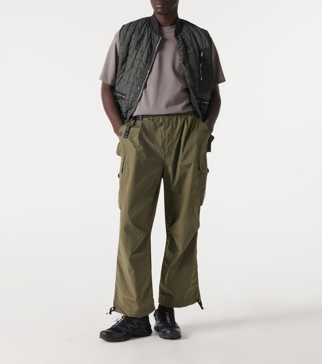 Pantalones cargo oversized de ripstop | And Wander