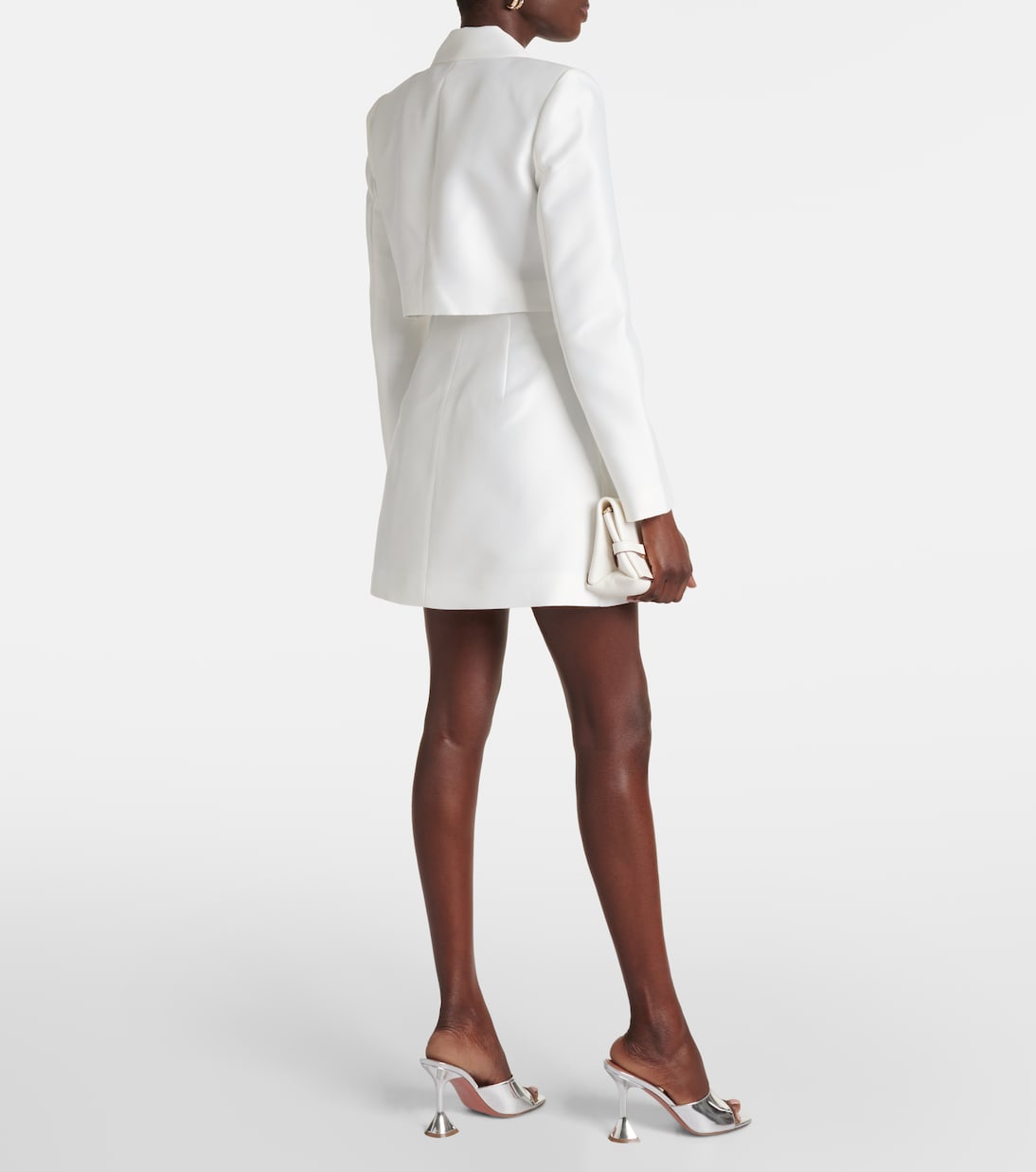 Double-breasted taffeta blazer dress | Self-Portrait