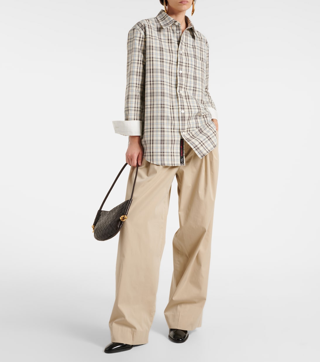 Chemise en coton à carreaux | Bottega Veneta