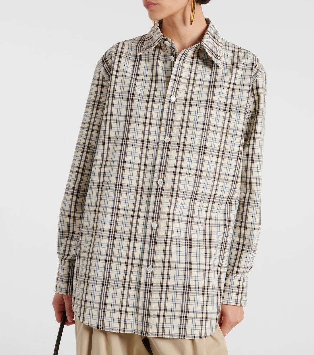 Chemise en coton à carreaux | Bottega Veneta