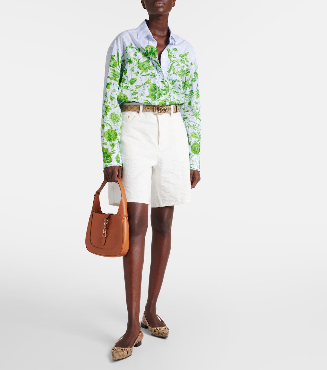 Bermudas de Mezclilla Jacquard GG para Jóvenes de Gucci