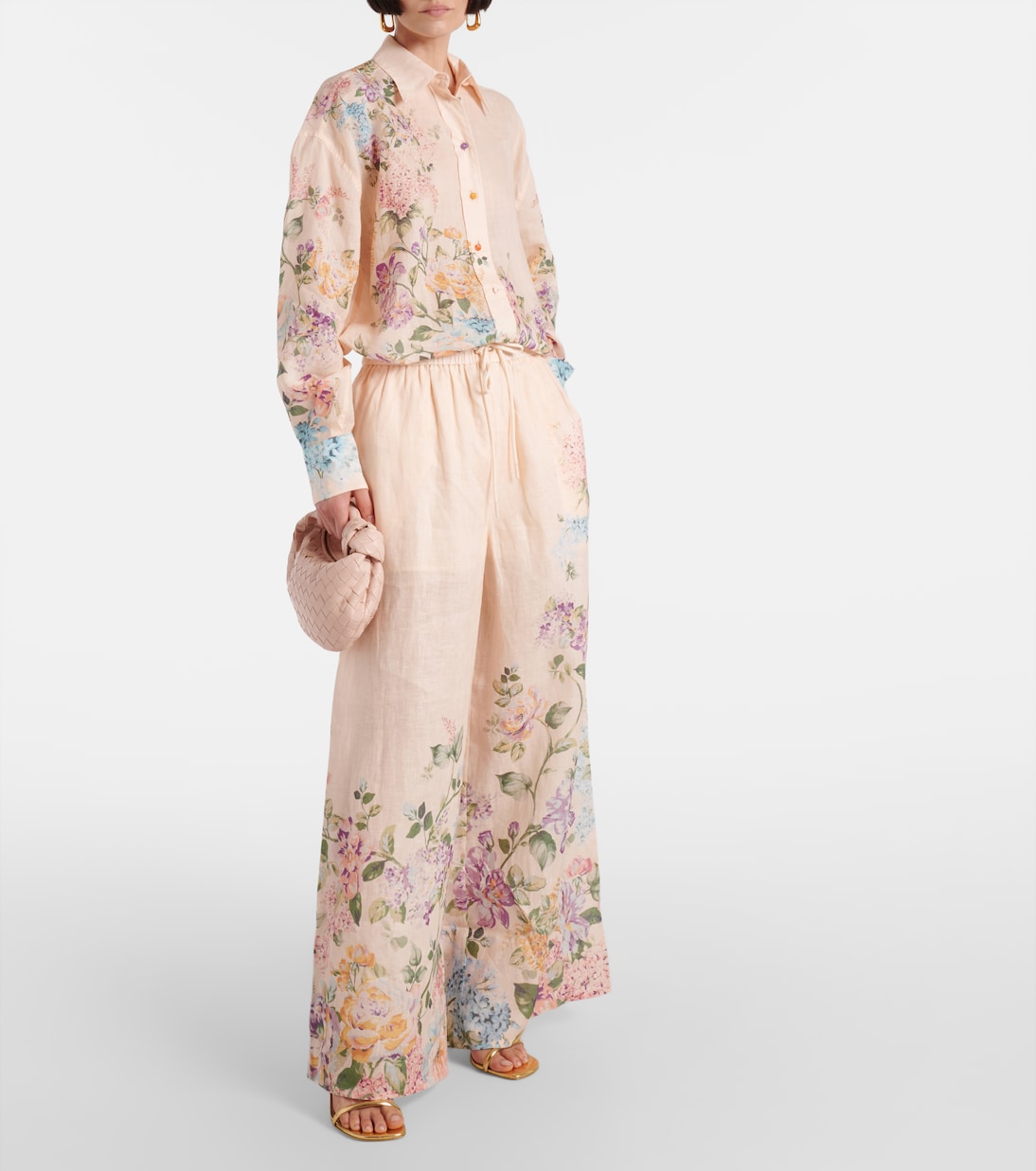 Chemise Halliday en lin à fleurs | Zimmermann