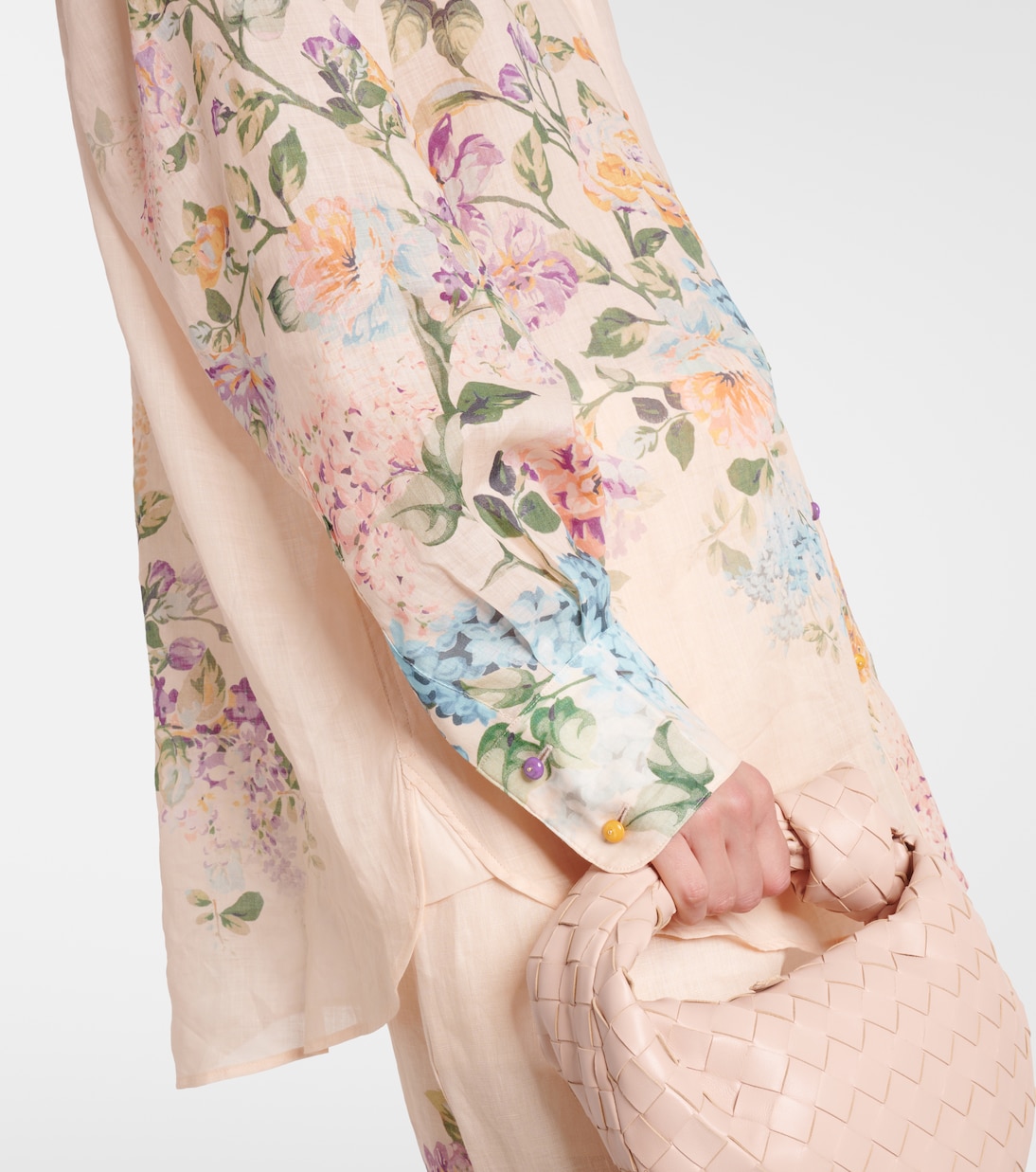 Chemise Halliday en lin à fleurs | Zimmermann