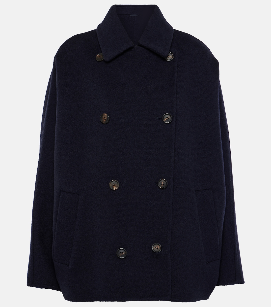 Abrigo cropped de lana y cachemir | Brunello Cucinelli