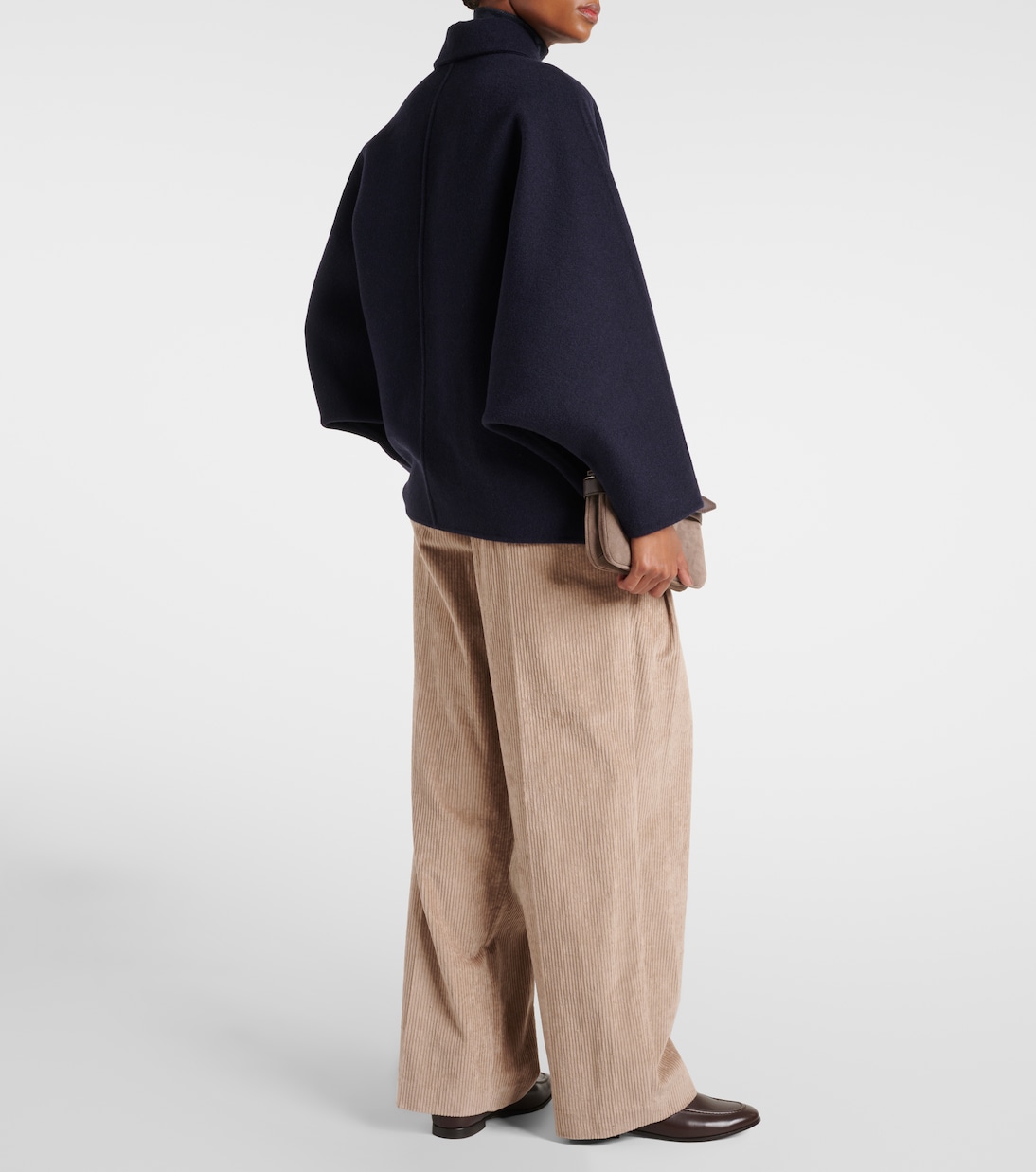 Abrigo cropped de lana y cachemir | Brunello Cucinelli