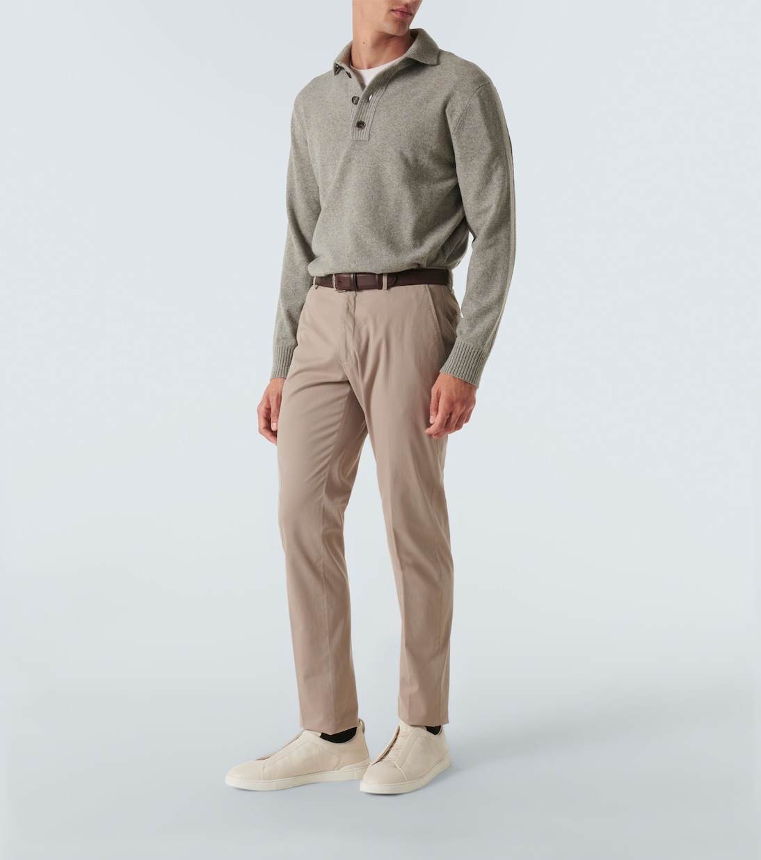 Pantaloni regular in misto cotone | Zegna