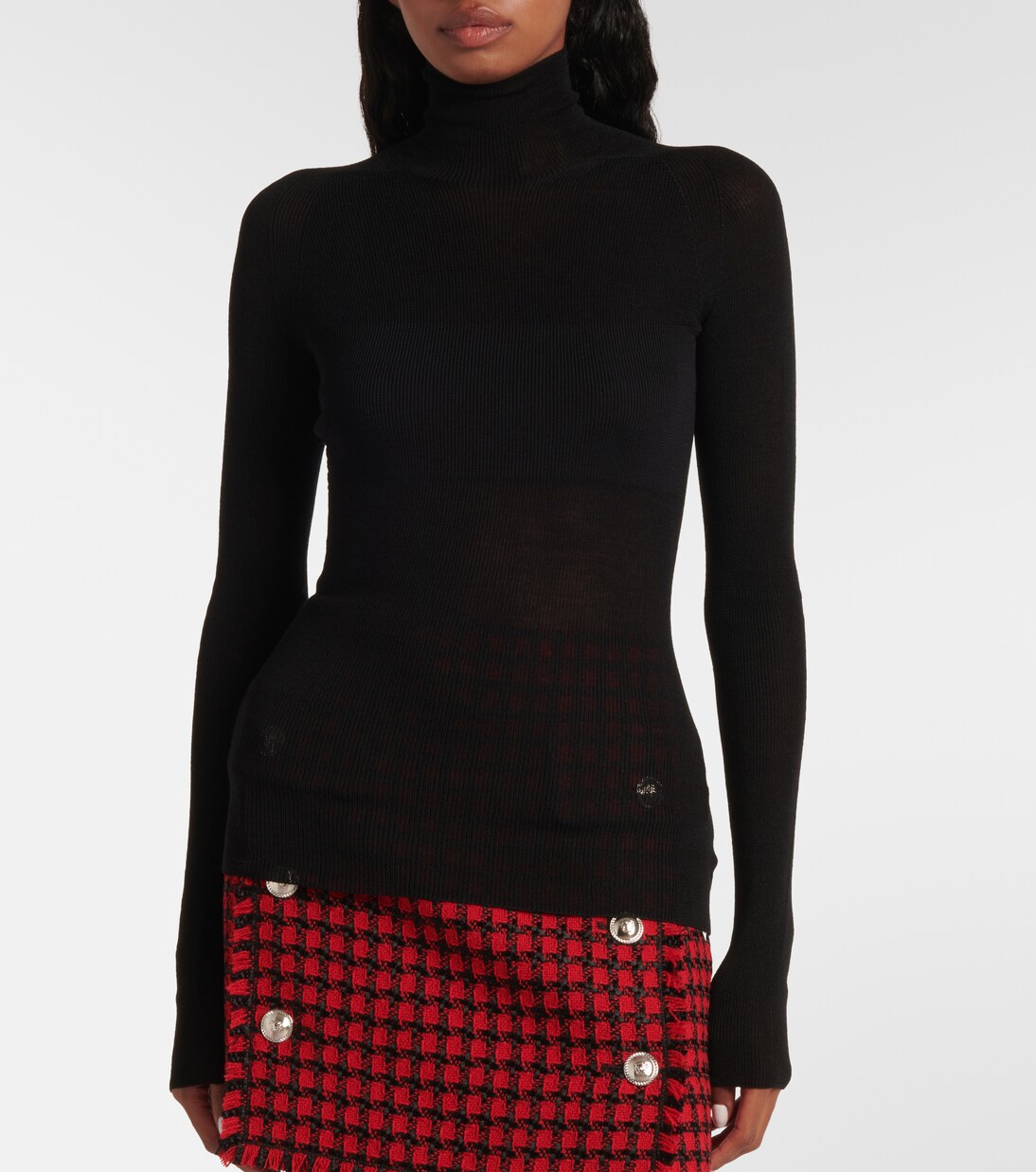 Rollkragenpullover aus Schurwolle | Versace
