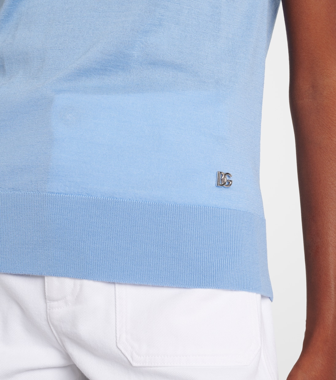Top de cachemir y seda con DG | Dolce&Gabbana