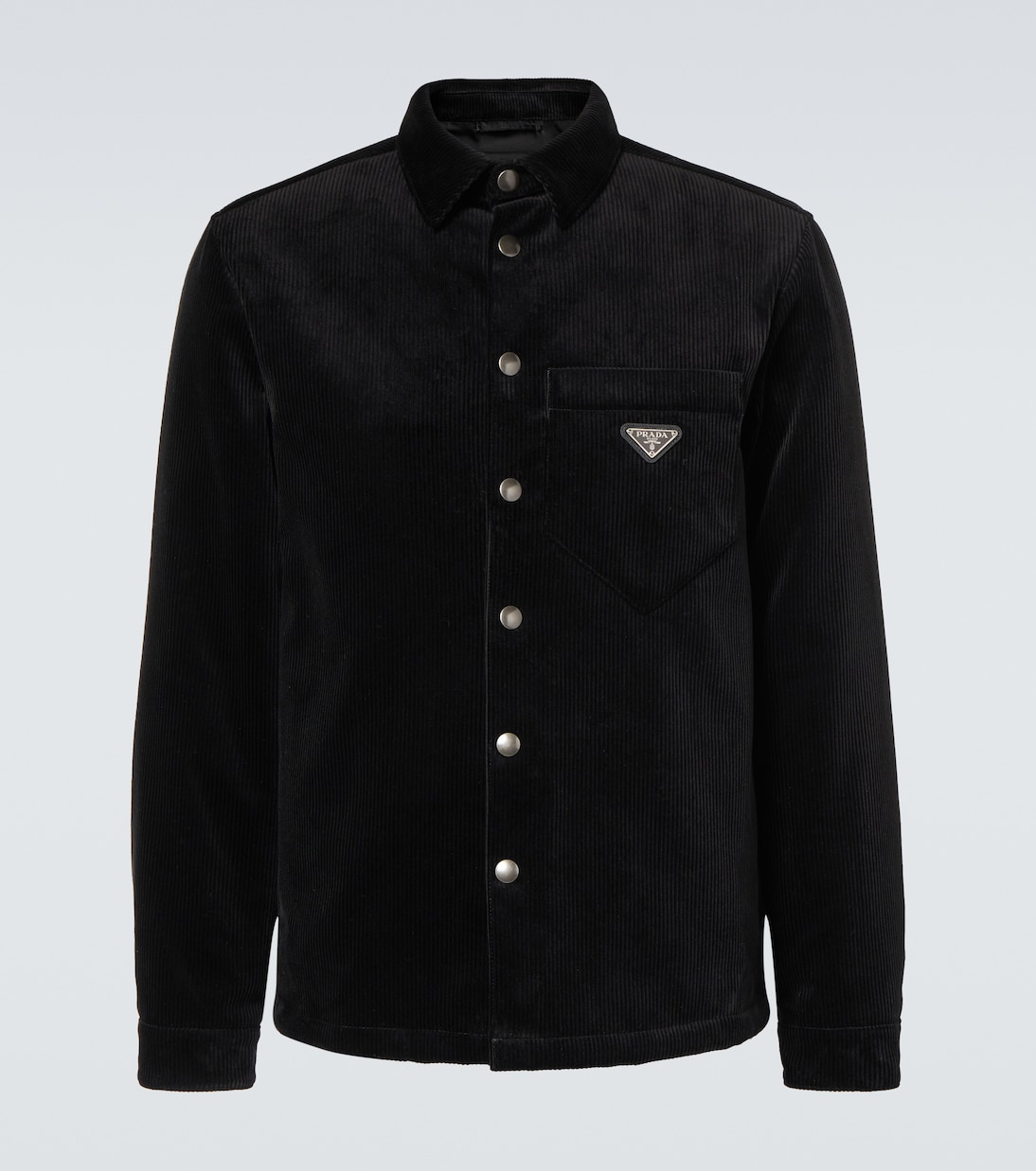 Hemdjacke aus Baumwoll-Cord | Prada
