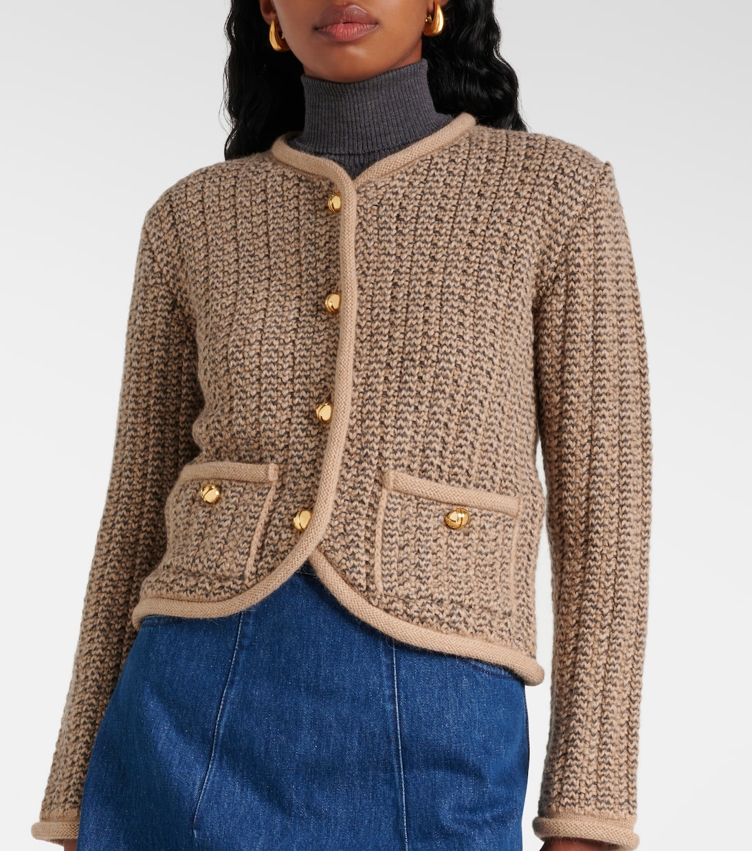 Wool and alpaca cardigan | Patou