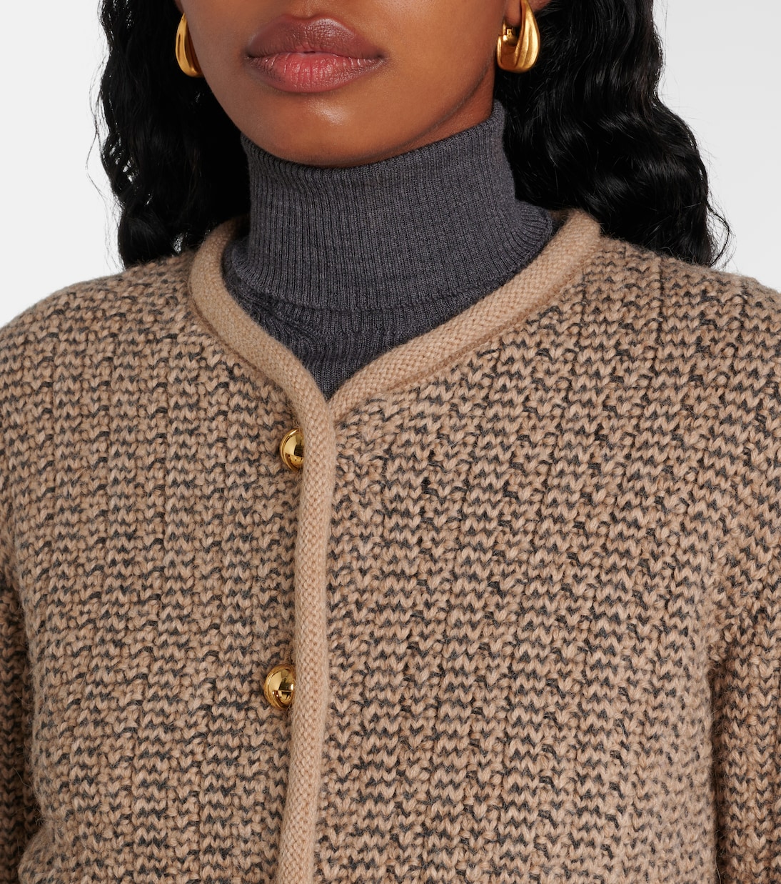 Wool and alpaca cardigan | Patou