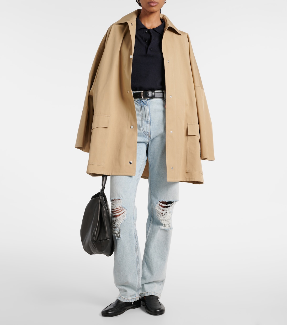 Polohemd N°351 Park aus Baumwolle und Kaschmir | Extreme Cashmere