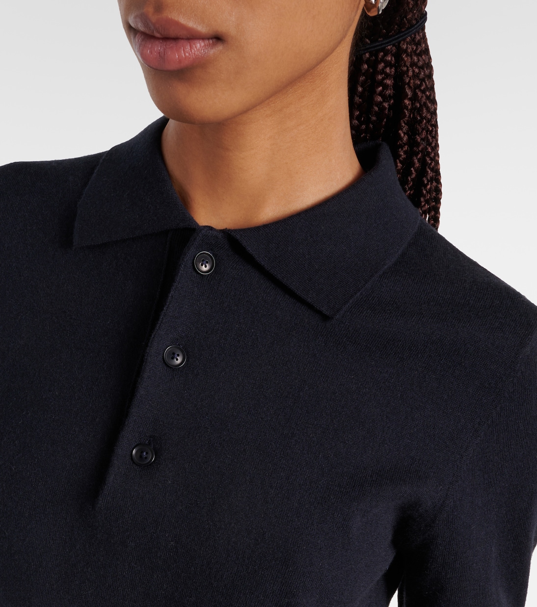 Polohemd N°351 Park aus Baumwolle und Kaschmir | Extreme Cashmere