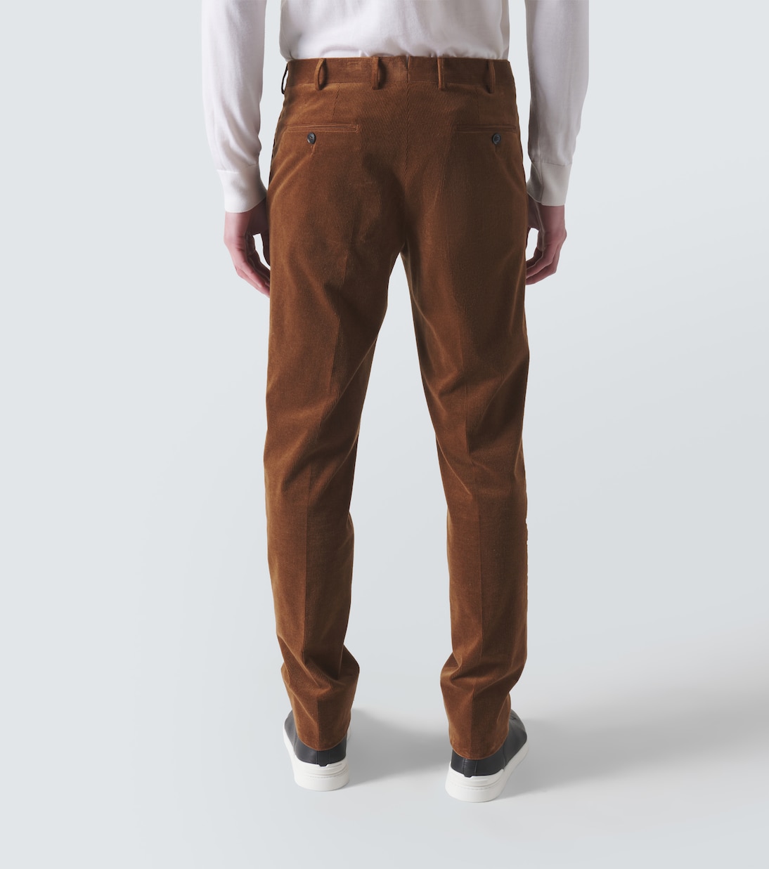 Cotton and cashmere corduroy slim pants | Zegna
