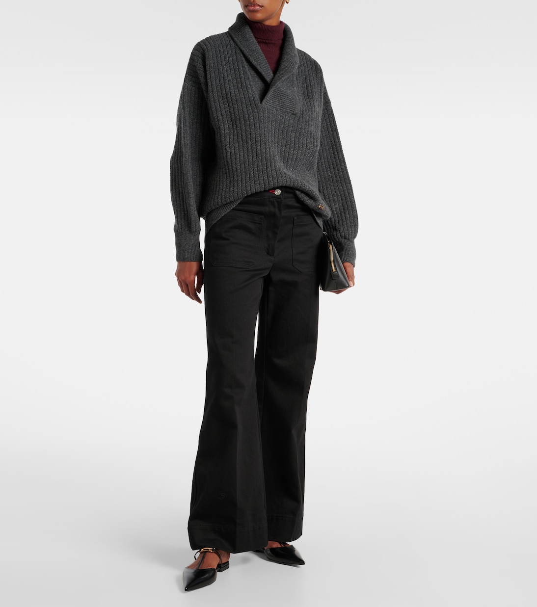 Ribbed-knit wool sweater | Victoria Beckham