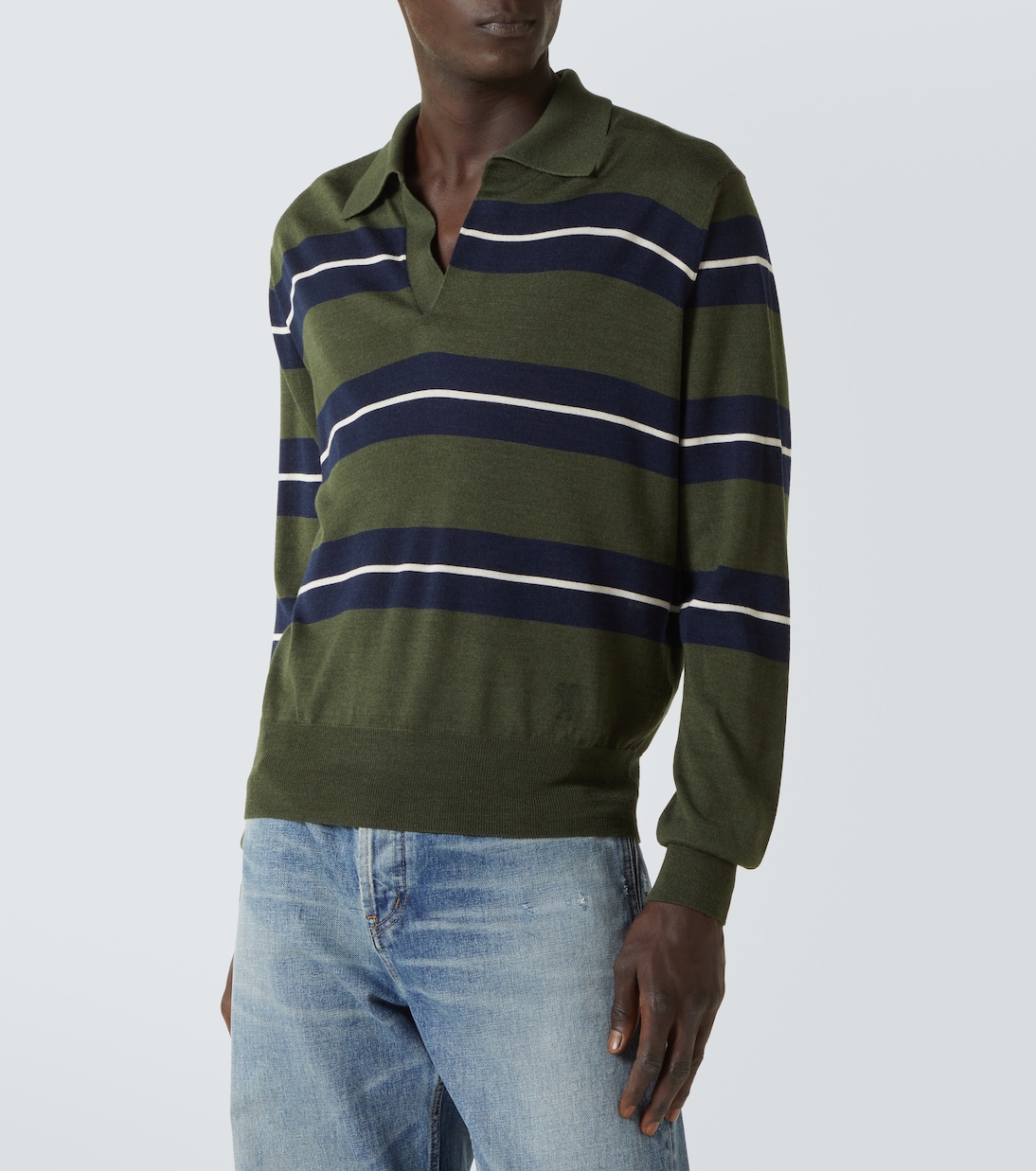Polopullover aus Wolle und Seide | Ami Paris