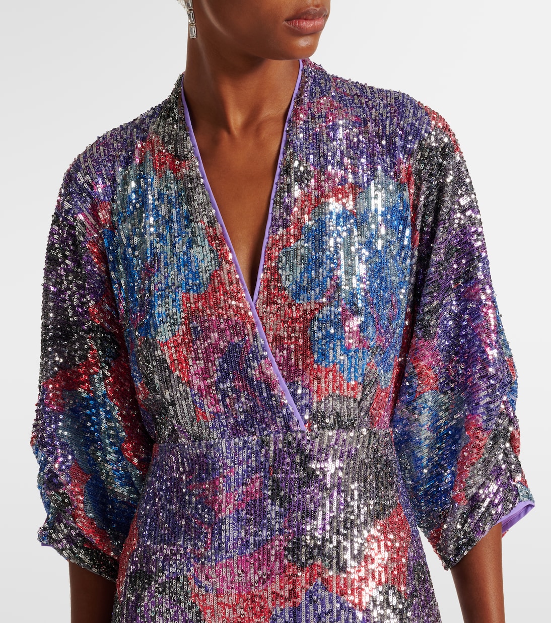 Jessel sequined multicolored maxi dress | Diane von Furstenberg