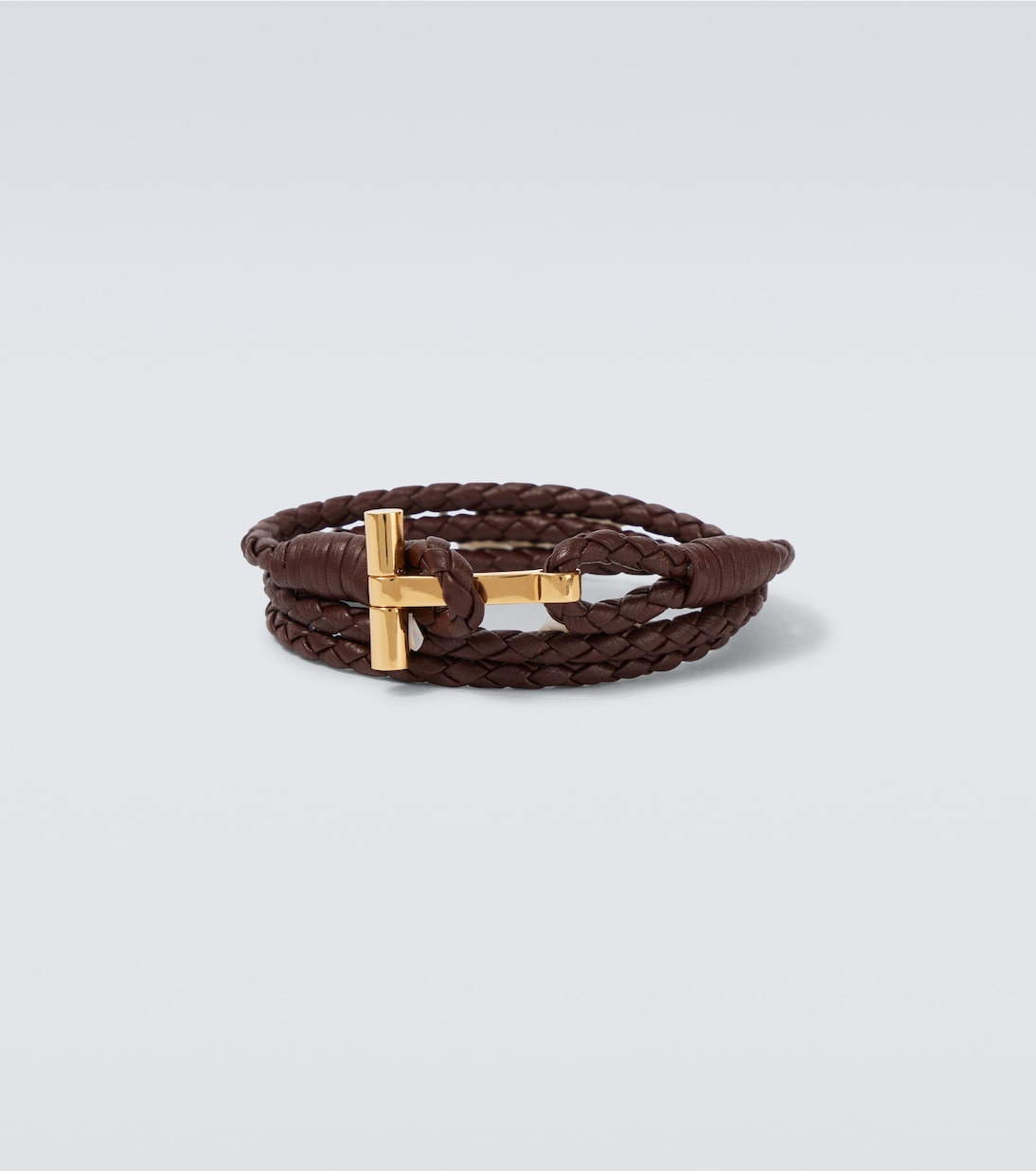Bracciale T in pelle | Tom Ford