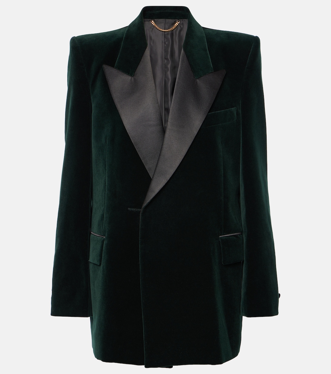 Blazer in velluto con raso | Victoria Beckham