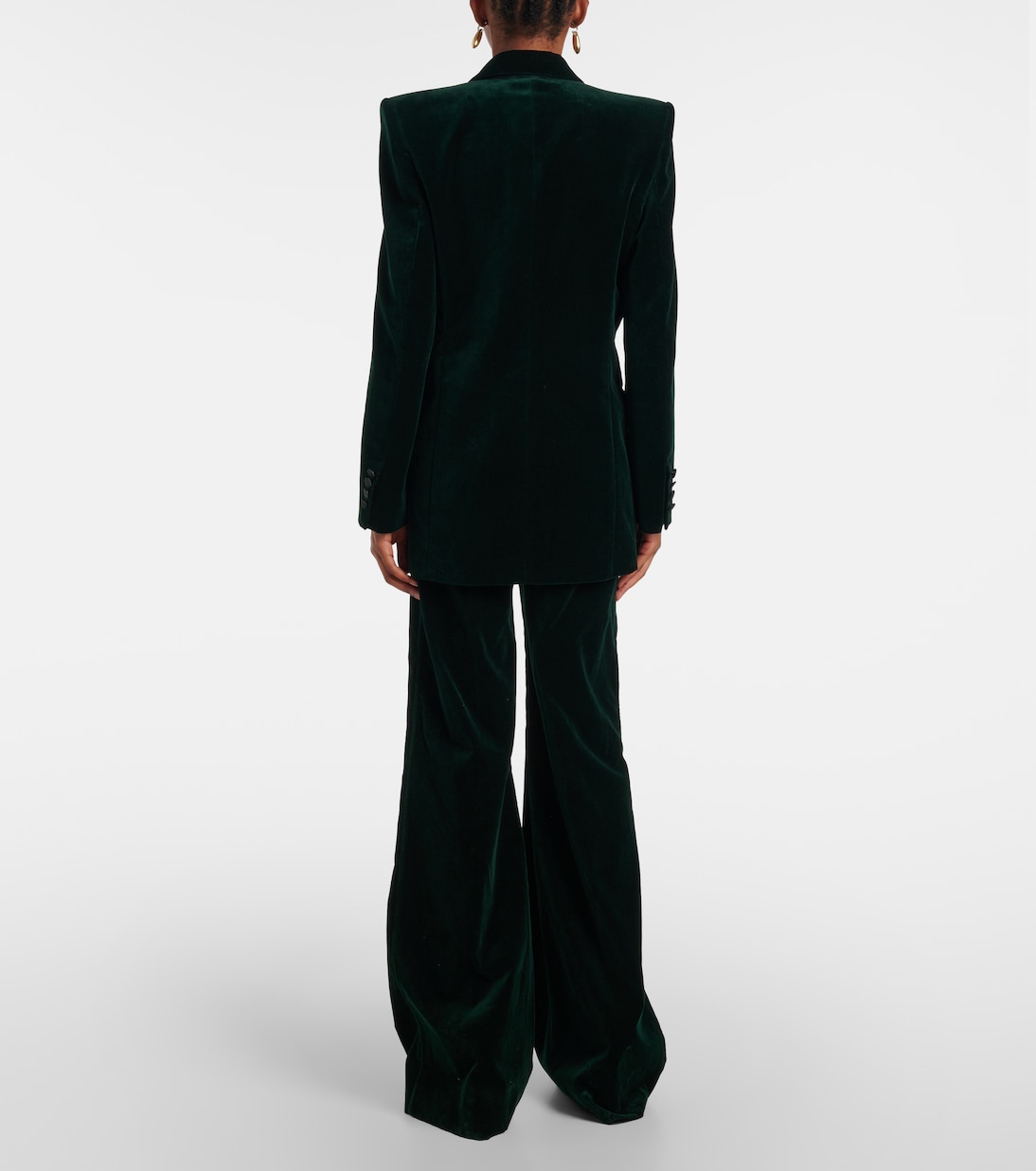 Blazer in velluto con raso | Victoria Beckham