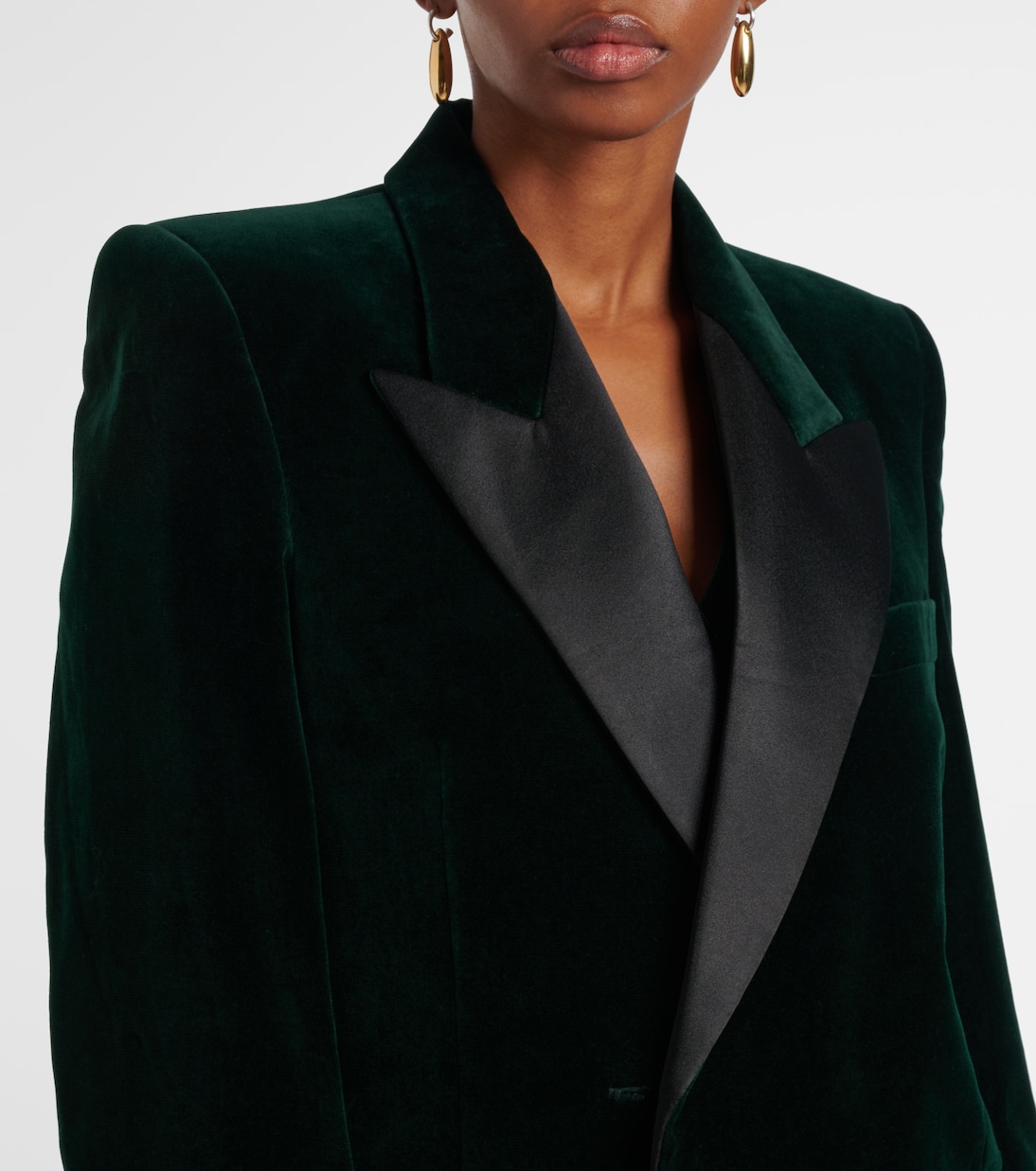 Blazer in velluto con raso | Victoria Beckham