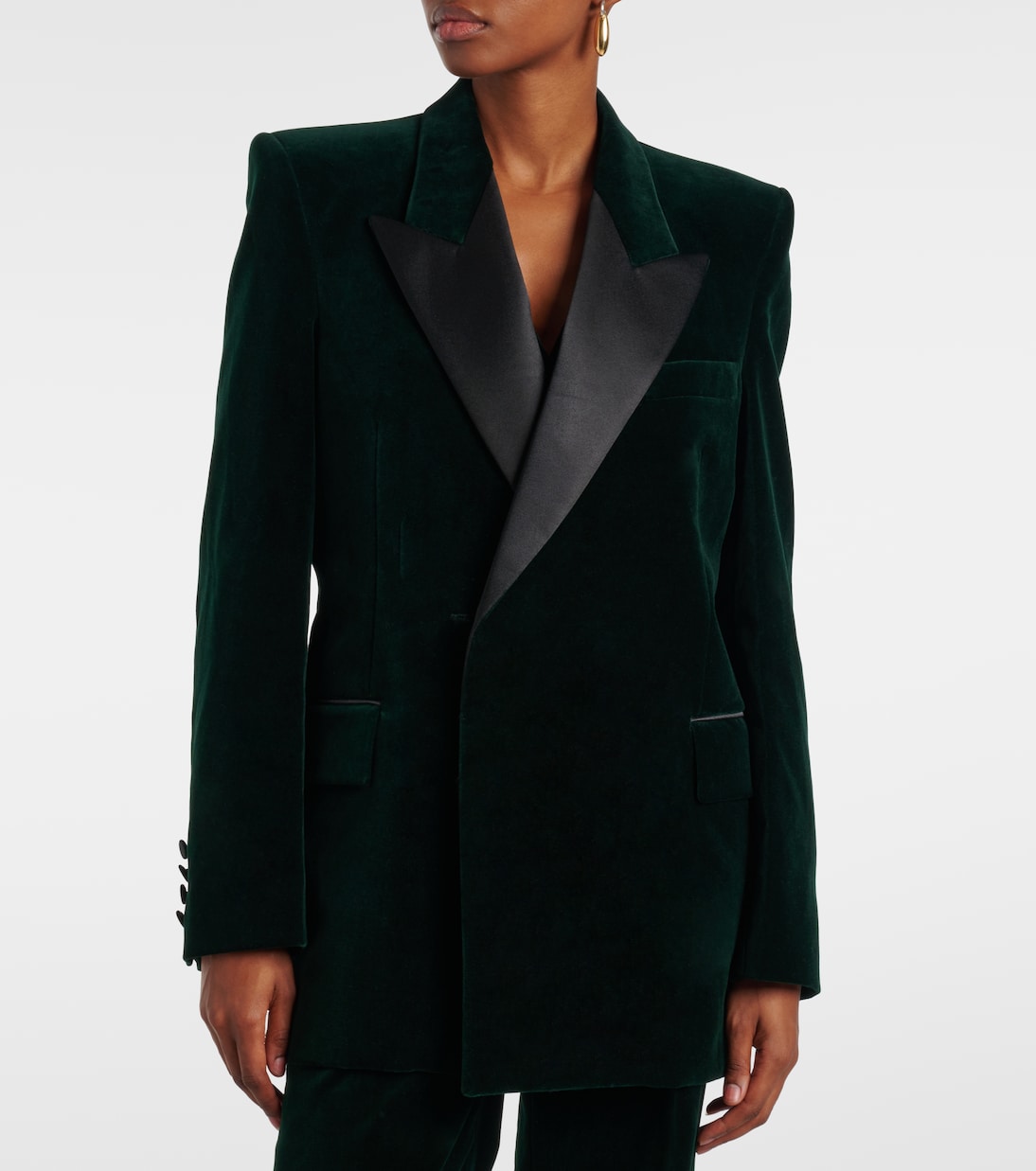 Blazer in velluto con raso | Victoria Beckham