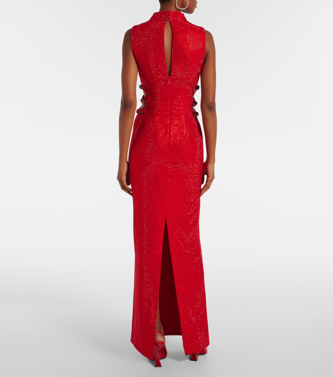 Embellished cutout crêpe gown | Self-Portrait
