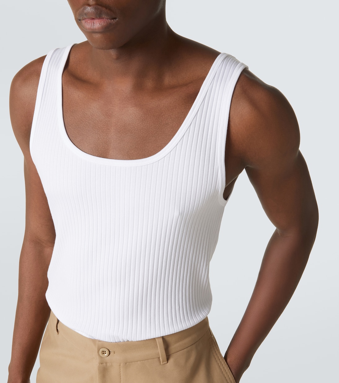 Tank top in maglia a coste | Dries Van Noten