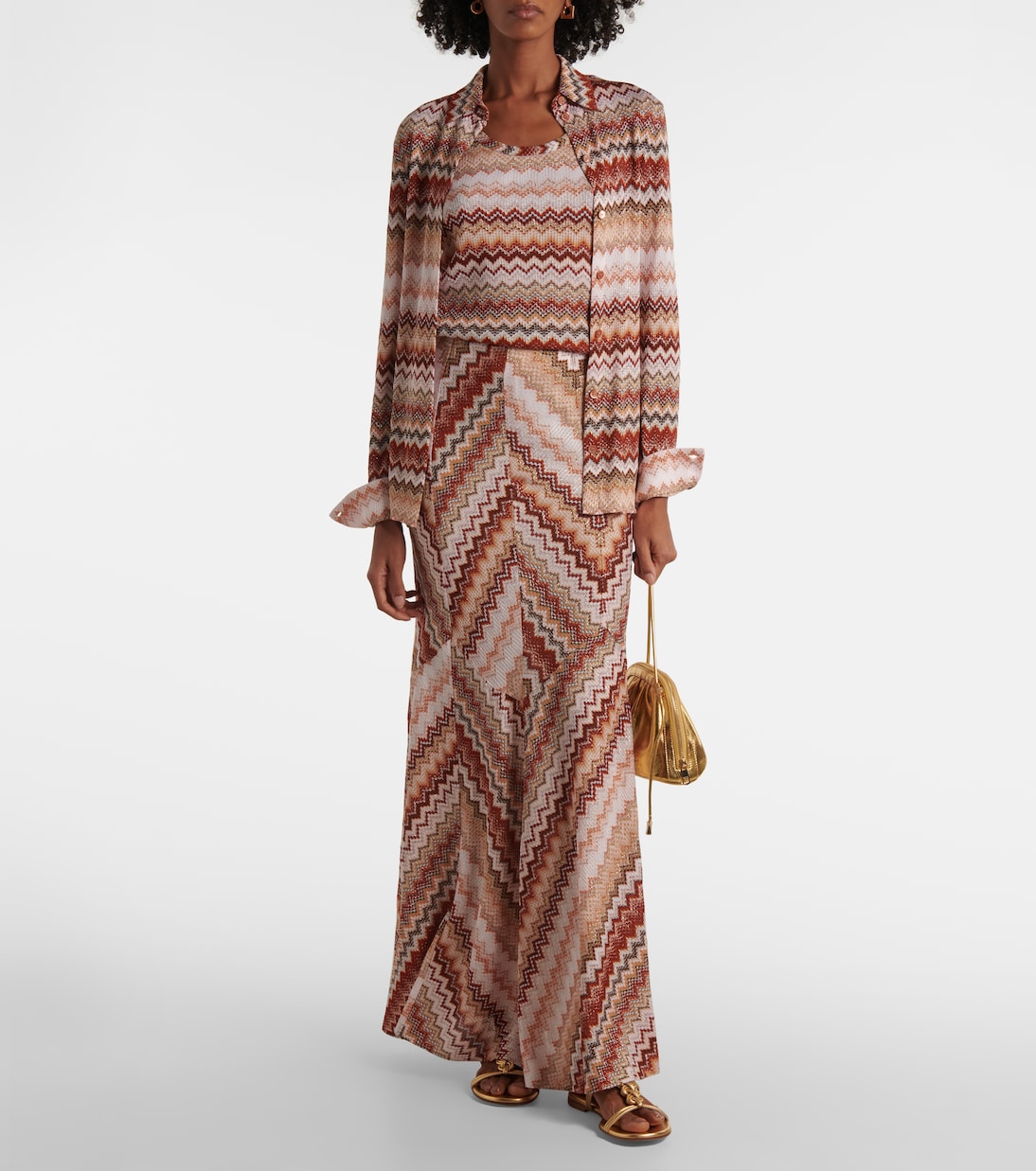 Camicia in lamé a zig-zag | Missoni